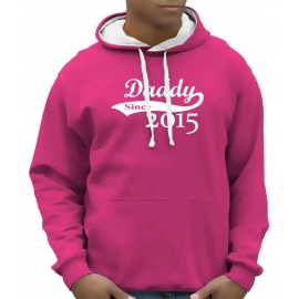 DADDY since 2015 - Hoodie Sweatshirt mit Kapuze Hoodie Sweater S