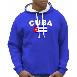 CUBA FLAGGE KUBA Hoodie Sweatshirt mit Kapuze Hoodie Sweater S M