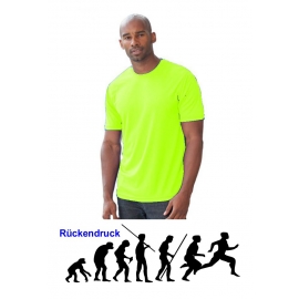 Evolution Running Laufshirt Sport Funktionsshirt Druck hinten, H