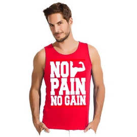 NO PAIN - NO GAIN ! TANKSHIRT T-Shirt div. Farben S M L XL 2XL