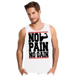 NO PAIN - NO GAIN ! TANKSHIRT T-Shirt div. Farben S M L XL 2XL