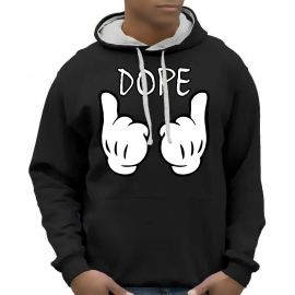 DOPE cartoon hands Hoodie Sweatshirt mit Kapuze Hoodie Sweater S