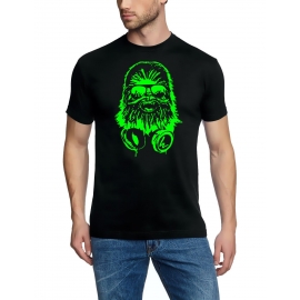 WOOKIE CHEWY CHEWBACCA DJ T-Shirt  S M L XL 2XL 3XL 4XL 5XL