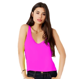 NEON Tank Shirt ohne Ärmel floureszierend neongelb, neonpink, ne