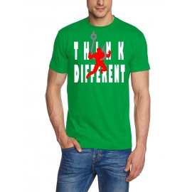 Anglershirt Think Different - Angler am Haken T-Shirt  S M L XL