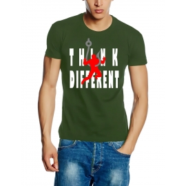 Anglershirt Think Different - Angler am Haken T-Shirt  S M L XL