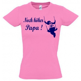 Noch höher Papa ! Schaukeln Kinder T-Shirt Kids Gr.128 - 164 cm