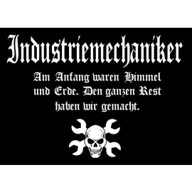 INDUSTRIEMECHANIKER Sweatshirt mit Kapuze HOODIE S M L XL 2XL 3X