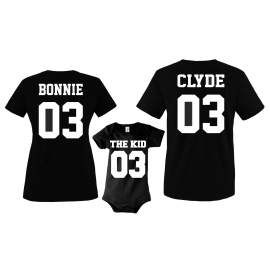 BONNIE And CLYDE - Pärchen T-Shirts  Damen und Herren S M L XL X