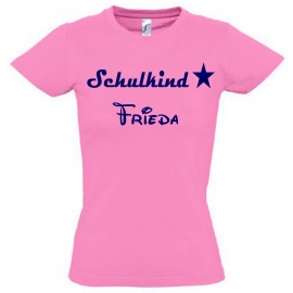 Schulkind mit Namen T-Shirt zur Einschulung Schulbeginn Kinderga