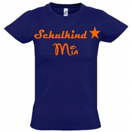 Schulkind mit Namen T-Shirt zur Einschulung Schulbeginn Kinderga