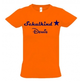 Schulkind mit Namen T-Shirt zur Einschulung Schulbeginn Kinderga