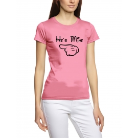 She´s mine & He´s mine - Pärchen T-Shirts  Damen und