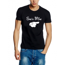 She´s mine & He´s mine - Pärchen T-Shirts  Damen und