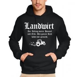 LANDWIRT T-Shirt oder Kapuzensweatshirt, schwarz Gr.S M L XL XXL