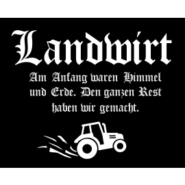 LANDWIRT T-Shirt oder Kapuzensweatshirt, schwarz Gr.S M L XL XXL