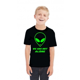 We are not alone ! Alien Kinder T-Shirt Kids Gr.128 - 164 cm