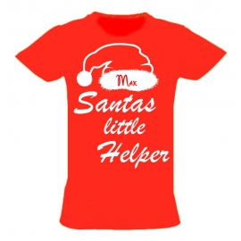 Santa´s little Helper ! Kinder T-Shirt mit Namen zum Adven