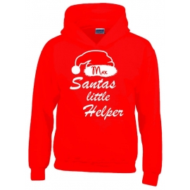 Santa´s little Helper ! Kinder Sweatshirt mit Kapuze Hoodi