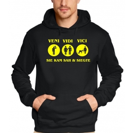 VENI VIDI VICI - Sie kam sah und siegte ! JGA Hoodie Sweatshirt 