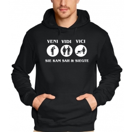 VENI VIDI VICI - Sie kam sah und siegte ! JGA Hoodie Sweatshirt 