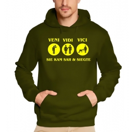 VENI VIDI VICI - Sie kam sah und siegte ! JGA Hoodie Sweatshirt 