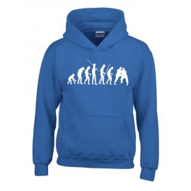 JUDO Evolution Kinder Sweatshirt mit Kapuze HOODIE Kids Gr.128 -