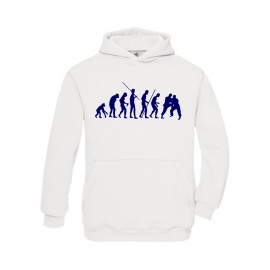 JUDO Evolution Kinder Sweatshirt mit Kapuze HOODIE Kids Gr.128 -