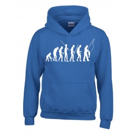 ANGELN - FISCHEN  Evolution Kinder Sweatshirt mit Kapuze HOODIE 