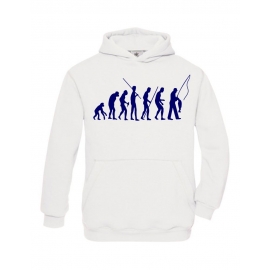 ANGELN - FISCHEN  Evolution Kinder Sweatshirt mit Kapuze HOODIE 