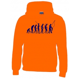 ANGELN - FISCHEN  Evolution Kinder Sweatshirt mit Kapuze HOODIE 