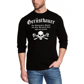 GERÜSTBAUER T-Shirt oder Kapuzensweatshirt, schwarz Gr.S M L XL 