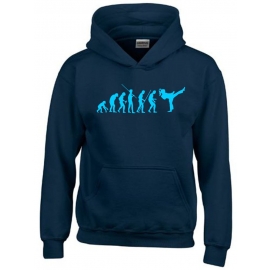 Mädchen Karate KICKBOXEN Evolution Kinder Sweatshirt mit Kapuze 