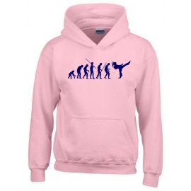 Mädchen Karate KICKBOXEN Evolution Kinder Sweatshirt mit Kapuze 