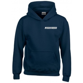 FEUERWEHR reflektierender Druck Kinder Sweatshirt mit Kapuze HOO