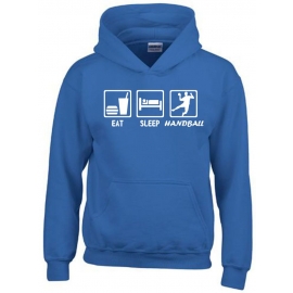 EAT SLEEP HANDBALL Kinder Sweatshirt mit Kapuze HOODIE Kids Gr.1