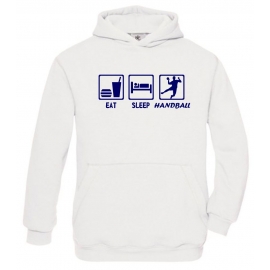 EAT SLEEP HANDBALL Kinder Sweatshirt mit Kapuze HOODIE Kids Gr.1