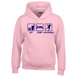 EAT SLEEP HANDBALL Kinder Sweatshirt mit Kapuze HOODIE Kids Gr.1