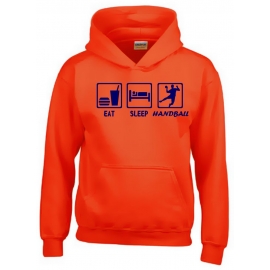 EAT SLEEP HANDBALL Kinder Sweatshirt mit Kapuze HOODIE Kids Gr.1