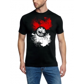 Splash Poke T-Shirt, Schwarz, GR.S M L XL XXL 3XL 4XL 5XL