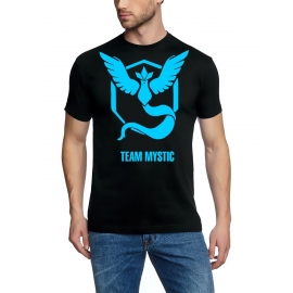 TEAM MYSTIC Poke T-Shirt, Schwarz, GR.S M L XL XXL 3XL 4XL 5XL