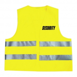 SECURITY - WARNWESTE - Neongelb und Neonorange M L XL XXL für den Sicherheitsdienst