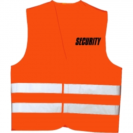 SECURITY - WARNWESTE - Neongelb und Neonorange M L XL XXL für den Sicherheitsdienst