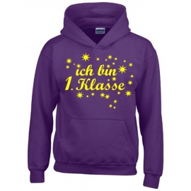 Ich bin 1. Klasse Hoodie Sweatshirt mit Kapuze für Mädchen zur Einschulung Schulanfang Hoodie Sweatshirt mit Kapuze Gr. 116 128 140 152 cm