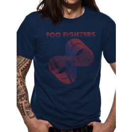 THE FOO FIGHTERS, LOOPS LOGO navy T-SHIRT S M L XL XXL