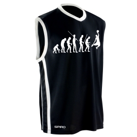 BASKETBALL - Evolution !  TRIKOT Tank Shirt S M L XL XXL 3XL 4XL 5XL Rot, Schwarz, Blau Teamshirt auch mit Shorts erhältlich.