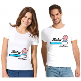 Baby loading…  Süsses T-Shirt für Paare Liebe Love T-Shirt Damen und Herren S M L XL XXL XXXL