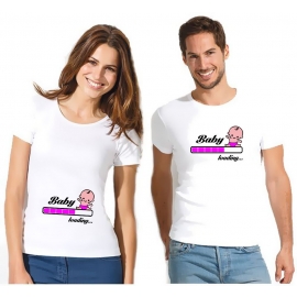 Baby loading… ! Süsses T-Shirt für Paare Liebe Love T-Shirt Mann Frau Kind Gr. S M L XL XXL XXXL