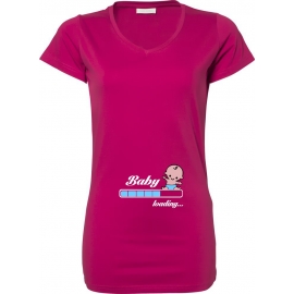 Baby loading…  Süsses T-Shirt für Schwangere Mama LONGSHIRT Extra Langes Strech T-Shirt XS S M L XL XXL