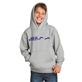 SCHWIMMEN Evolution Kinder Sweatshirt mit Kapuze HOODIE Kids Gr.128 - 164 cm